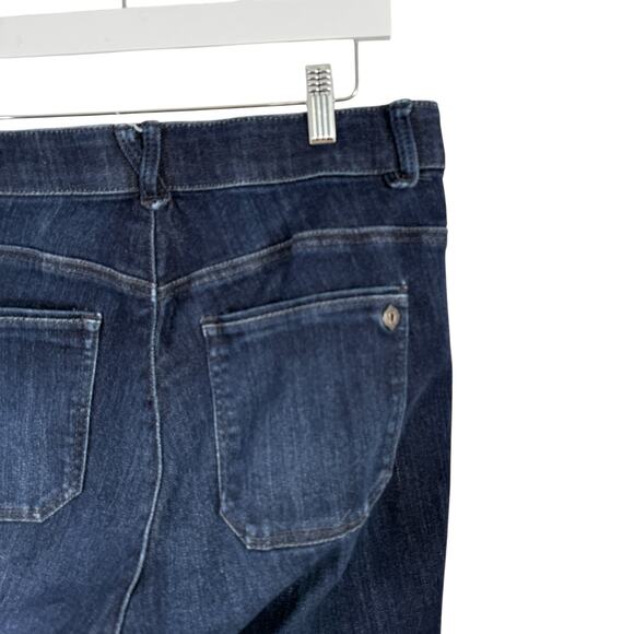 Democracy "Ab" Solution Dark Wash Straight Jeans Hi Rise Stretch Womens 14W - Picture 6 of 7